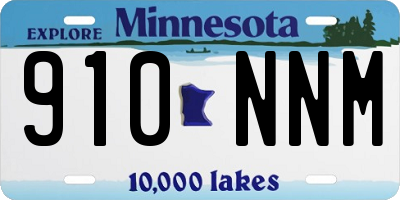 MN license plate 910NNM