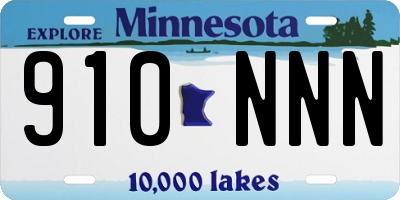 MN license plate 910NNN