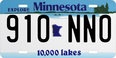 MN license plate 910NNO