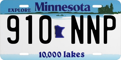 MN license plate 910NNP