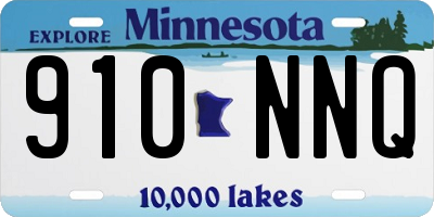 MN license plate 910NNQ