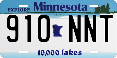 MN license plate 910NNT