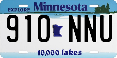 MN license plate 910NNU
