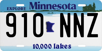 MN license plate 910NNZ