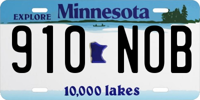 MN license plate 910NOB