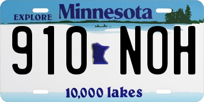MN license plate 910NOH