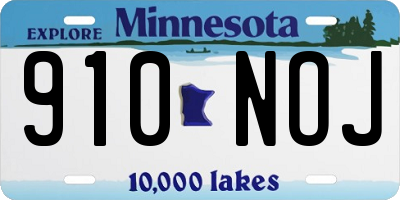 MN license plate 910NOJ