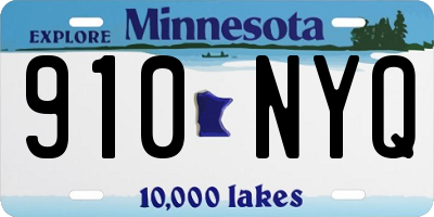 MN license plate 910NYQ