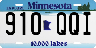 MN license plate 910QQI