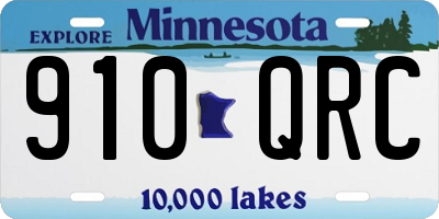 MN license plate 910QRC