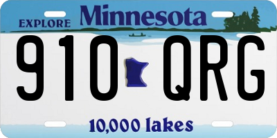MN license plate 910QRG