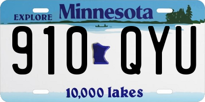 MN license plate 910QYU