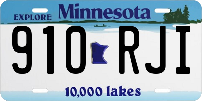 MN license plate 910RJI