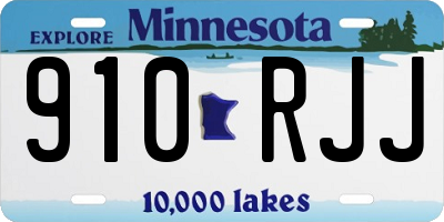 MN license plate 910RJJ