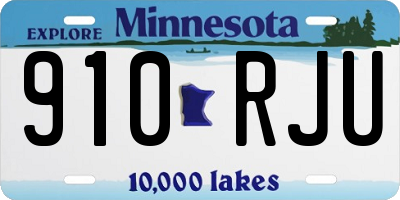 MN license plate 910RJU