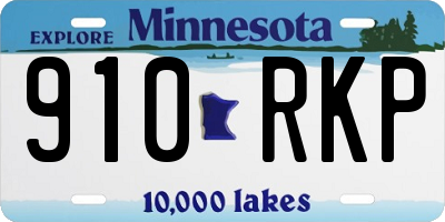 MN license plate 910RKP