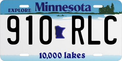 MN license plate 910RLC