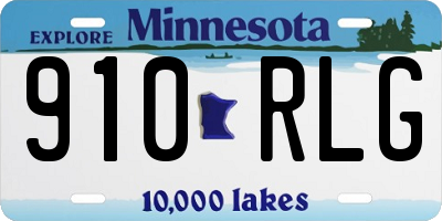 MN license plate 910RLG