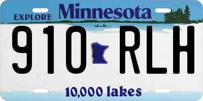 MN license plate 910RLH