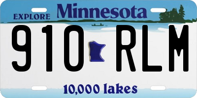 MN license plate 910RLM