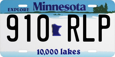 MN license plate 910RLP