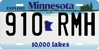 MN license plate 910RMH