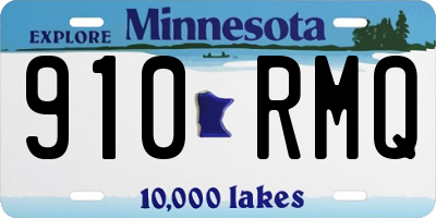 MN license plate 910RMQ