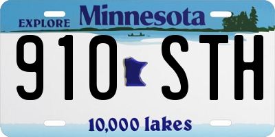 MN license plate 910STH