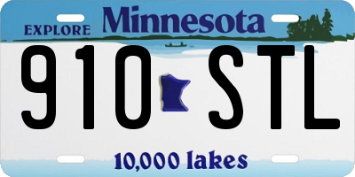 MN license plate 910STL