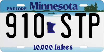 MN license plate 910STP