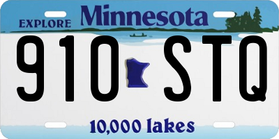 MN license plate 910STQ