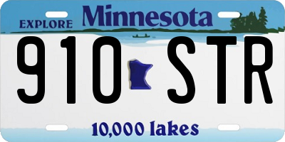 MN license plate 910STR