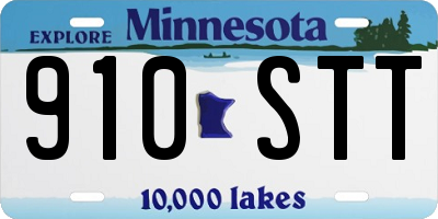 MN license plate 910STT