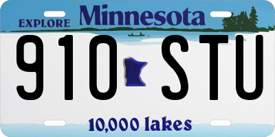 MN license plate 910STU