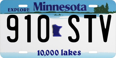 MN license plate 910STV
