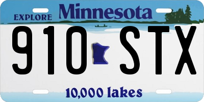 MN license plate 910STX