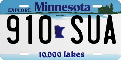 MN license plate 910SUA