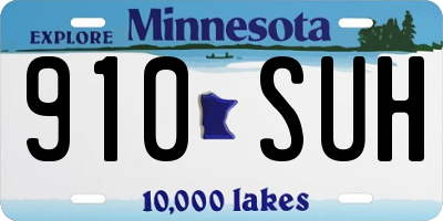 MN license plate 910SUH