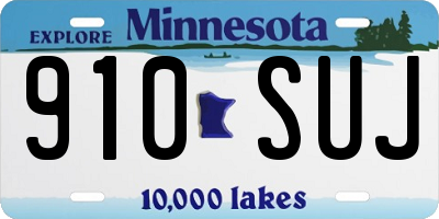 MN license plate 910SUJ