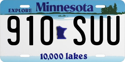 MN license plate 910SUU