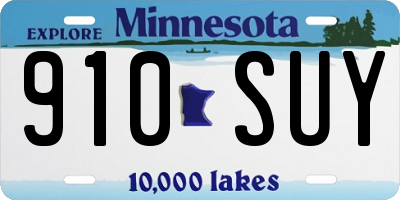 MN license plate 910SUY