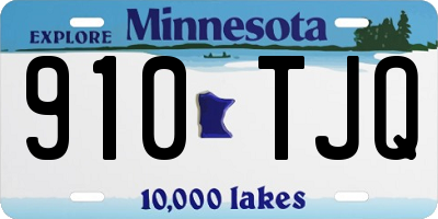 MN license plate 910TJQ