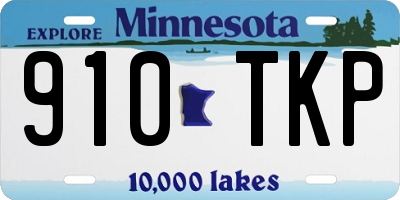 MN license plate 910TKP
