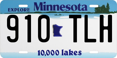 MN license plate 910TLH