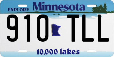 MN license plate 910TLL