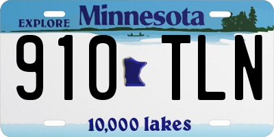 MN license plate 910TLN