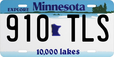 MN license plate 910TLS