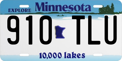 MN license plate 910TLU