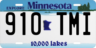 MN license plate 910TMI