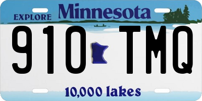 MN license plate 910TMQ